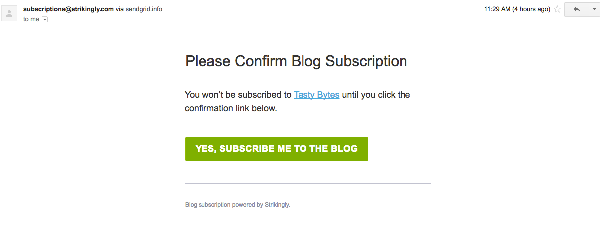 Confirm Blog Subscription Confirm Blog Subscription